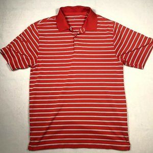 Nike Golf Men's Red & White Check Half Sleeves Polo Shirt Size S